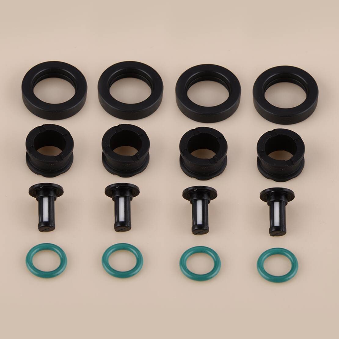 Fuel Injector Seal O-Ring Micro Filter Kit - 15710-24F00 4 takım Yakıt Enjektörü O