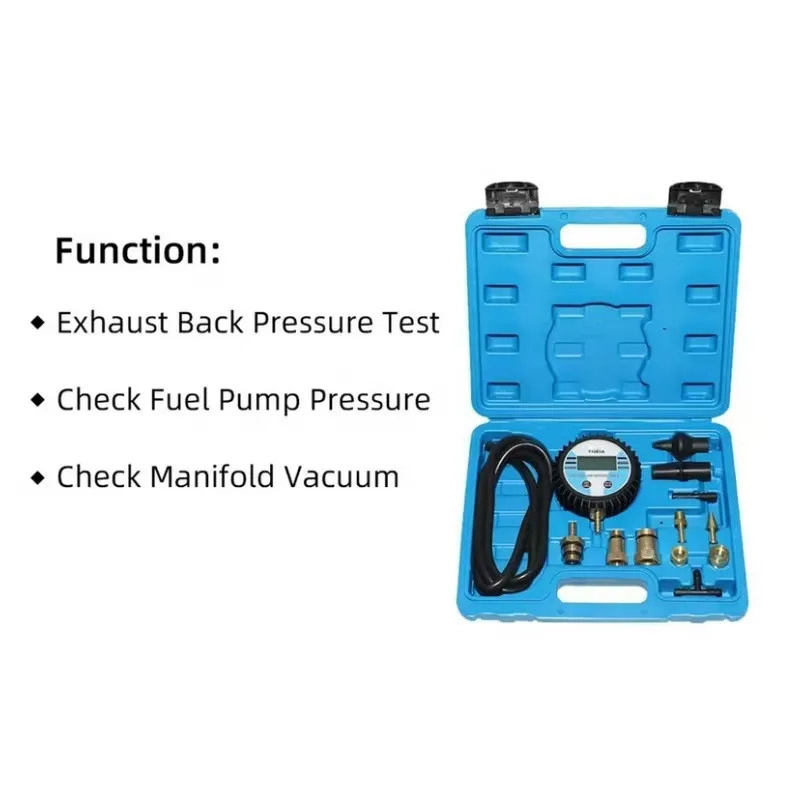 Fuel Pump Pressure Vacuum Tester Gauge - Test cihazı Dijital Vakum Ölçer Test