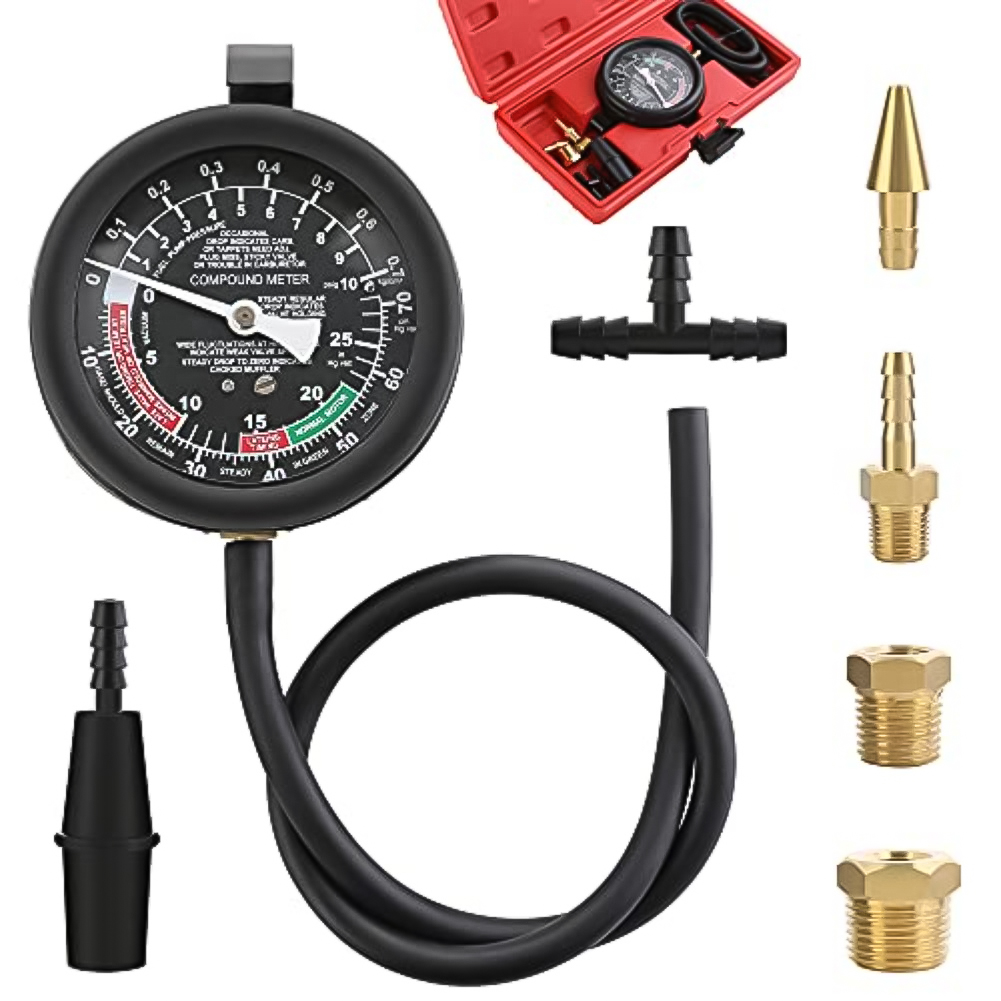 Yakıt Pompası Vakum Test Cihaz - Fuel Pump Pressure Vacuum Tester Gauge incelemesi ve fiyatı