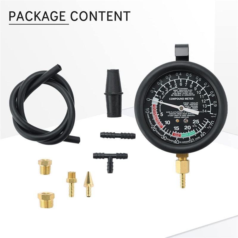 Vakum ve Yakıt Pompası Test Ci - Fuel Pump Pressure Vacuum Tester Gauge incelemesi ve fiyatı