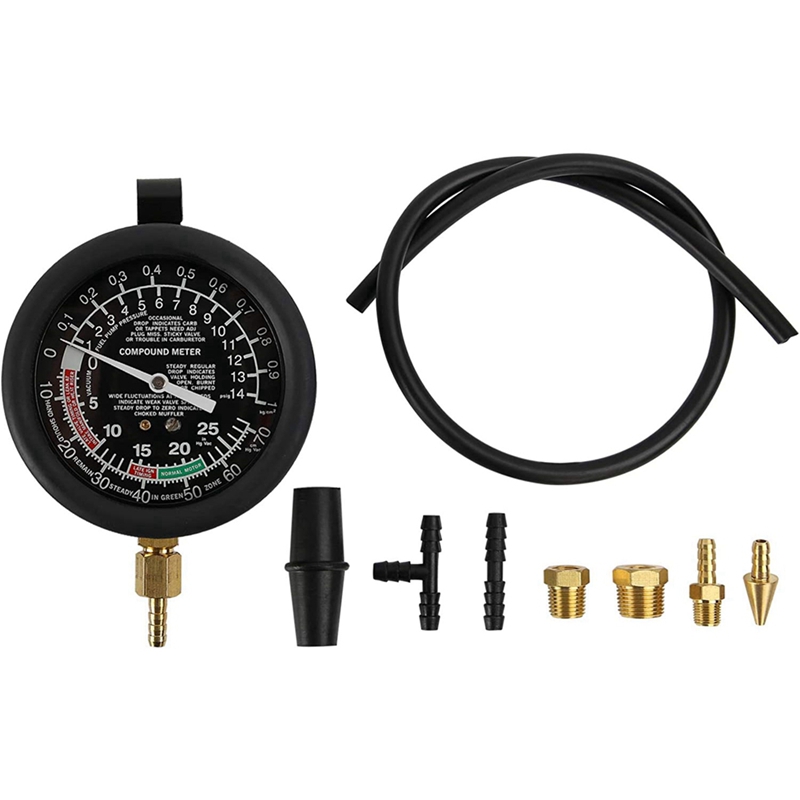 Araç Vakum ve Yakıt Pompası Te - Fuel Pump Pressure Vacuum Tester Gauge incelemesi ve fiyatı