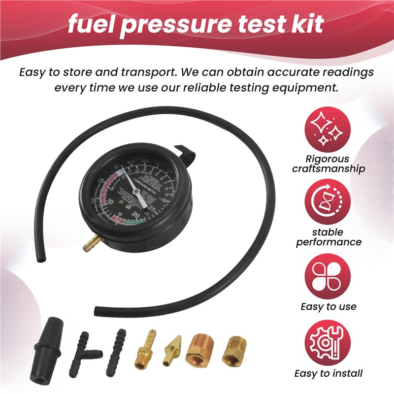 A84X-Araç Vakum ve Yakıt Pompa - Fuel Pump Pressure Vacuum Tester Gauge incelemesi ve fiyatı