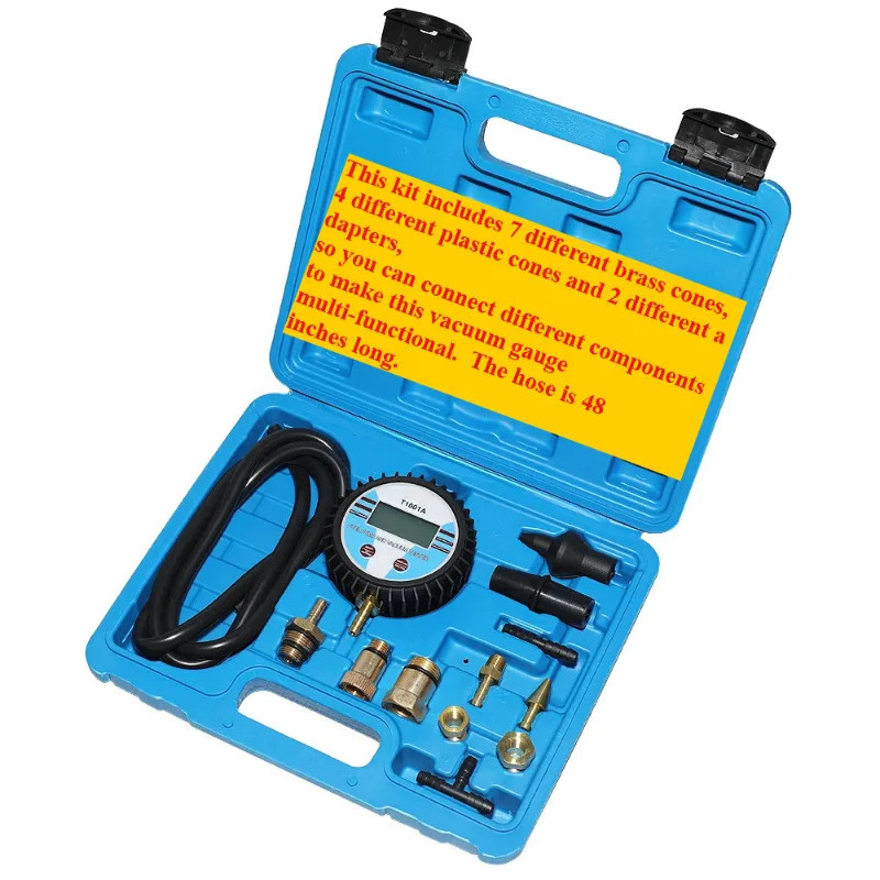 Test cihazı Dijital Vakum Ölçe - Fuel Pump Pressure Vacuum Tester Gauge incelemesi ve fiyatı
