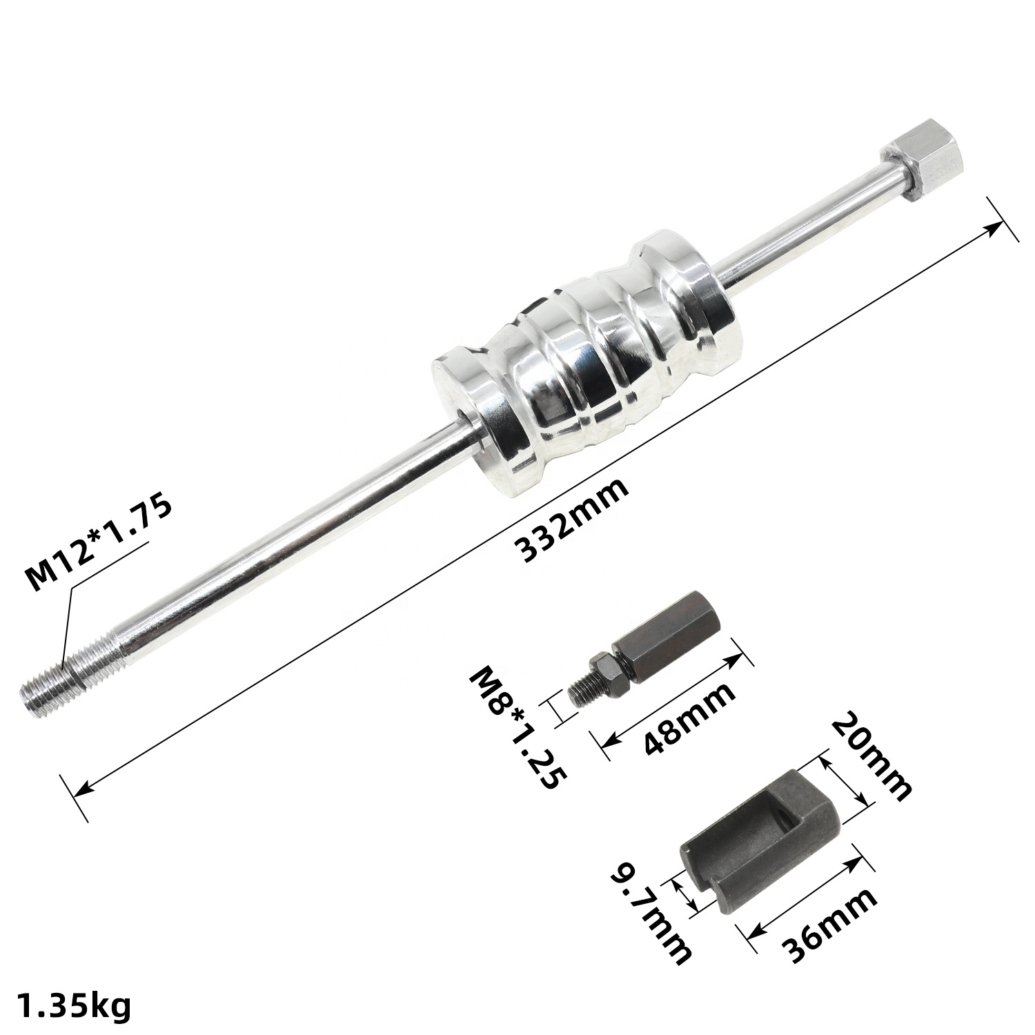 Yüksek Karbonlu Çelik Araba Ya - Fuel Injector Removal Tool Puller Slide incelemesi ve fiyatı