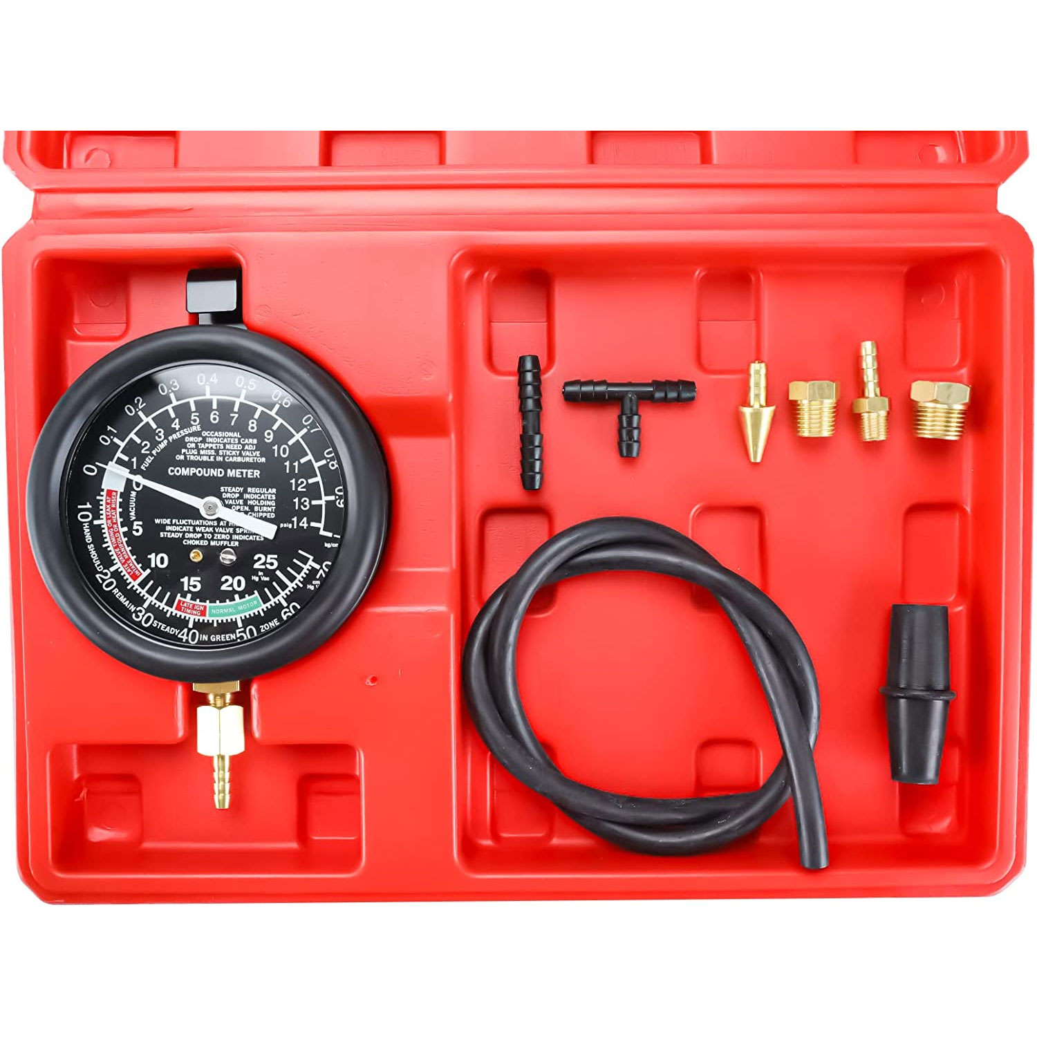 Otomatik Motor Vakum Basınç Te - Fuel Pump Pressure Vacuum Tester Gauge incelemesi ve fiyatı