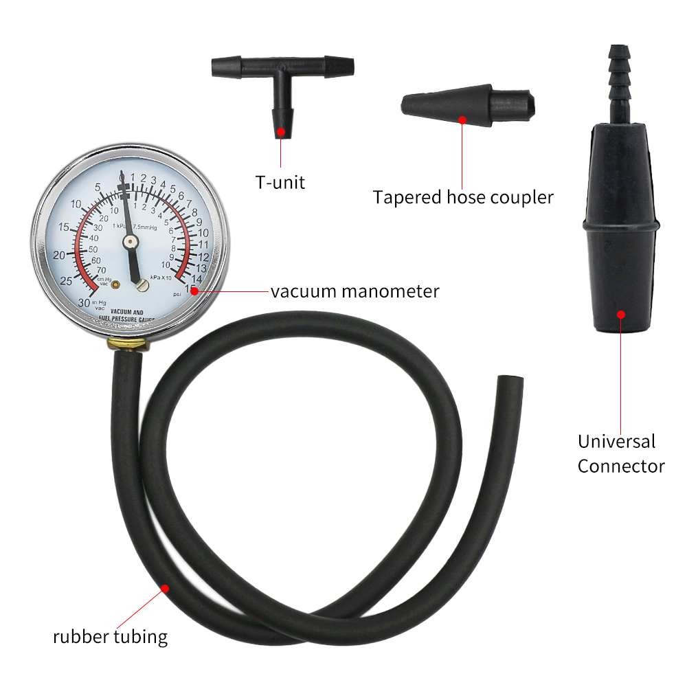 Otomotiv Motoru Yakıt Pompası  - Fuel Pump Pressure Vacuum Tester Gauge incelemesi ve fiyatı